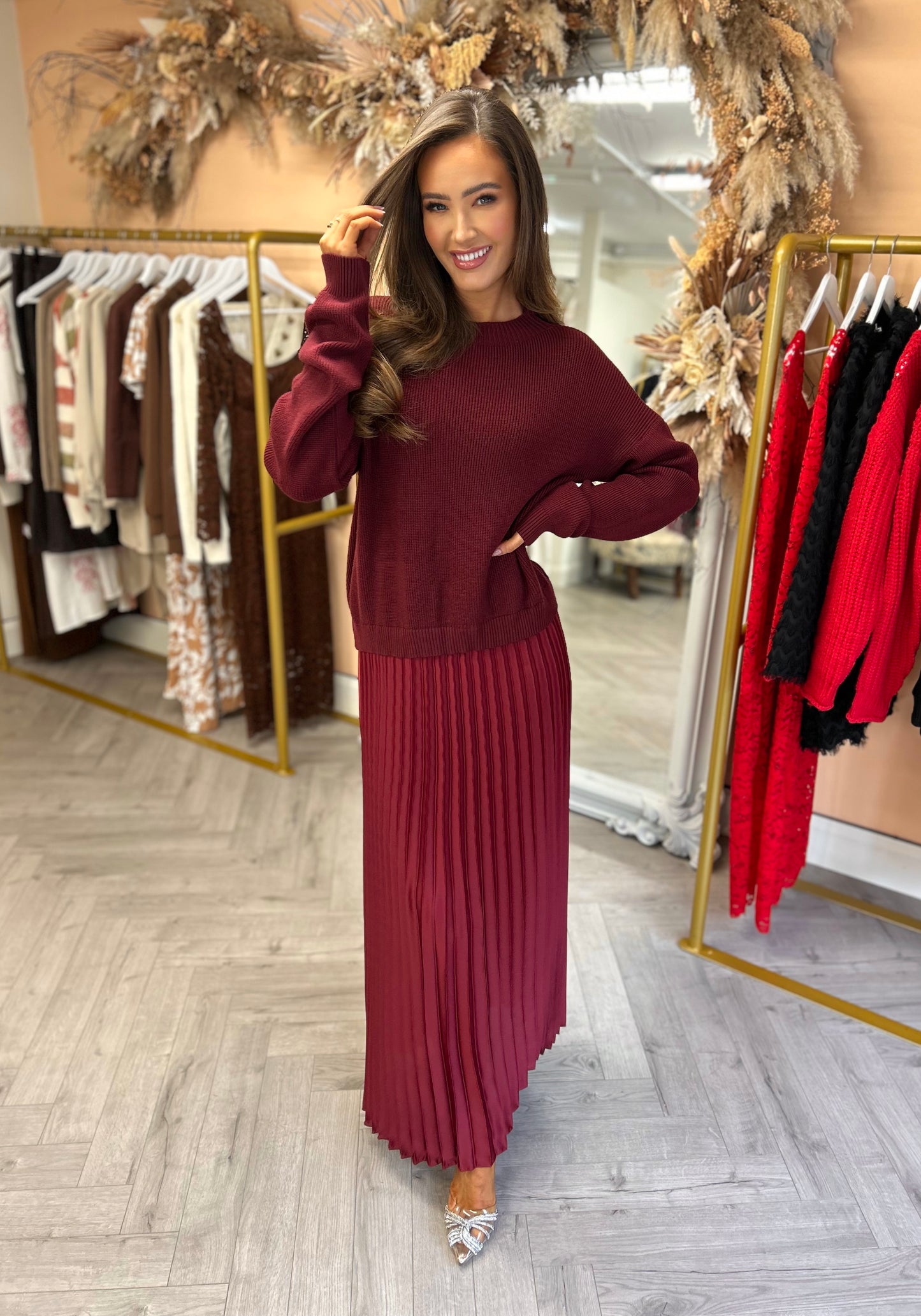 Ellis Dress Burgundy