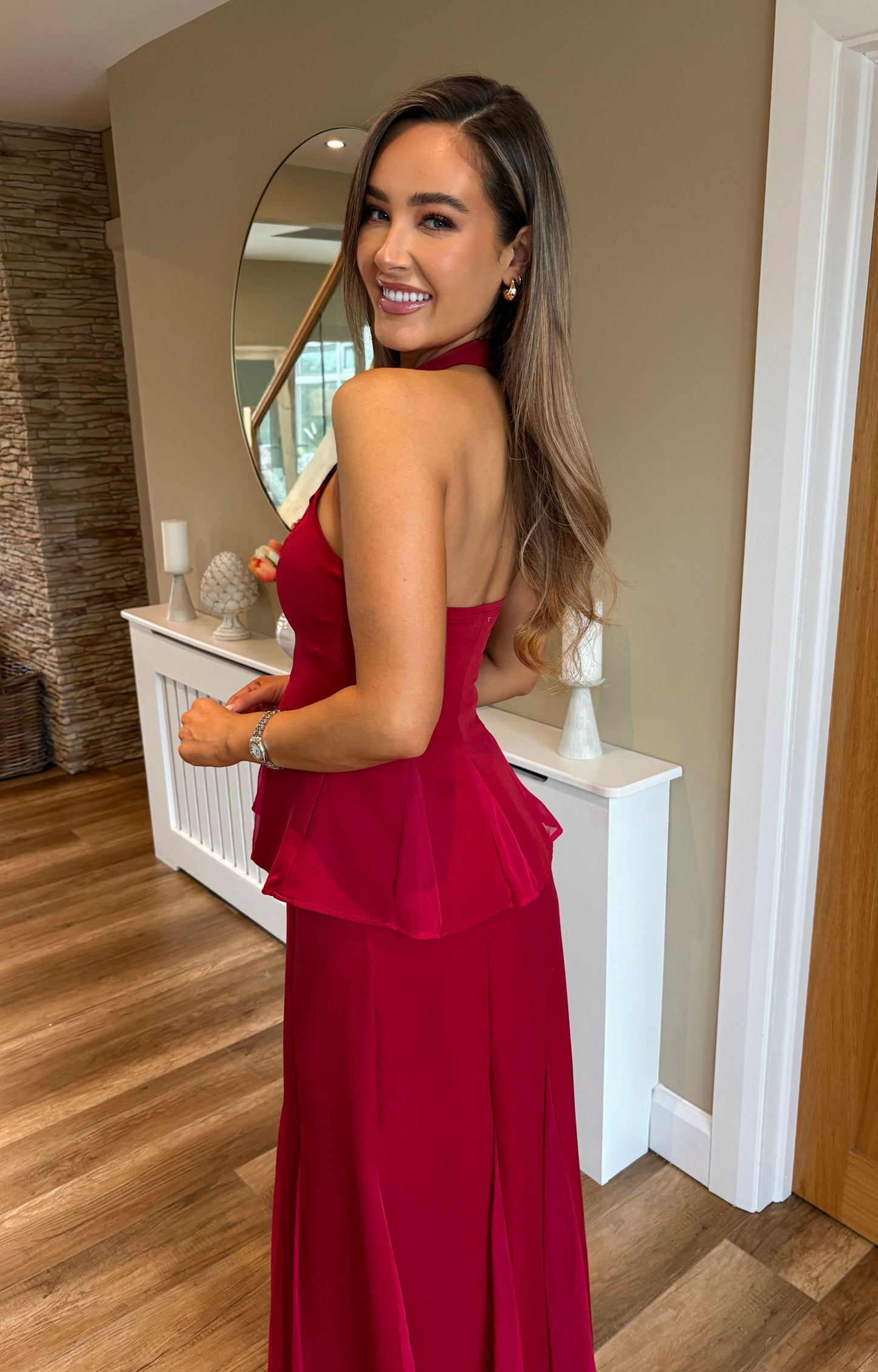 Lexi Two Piece Red