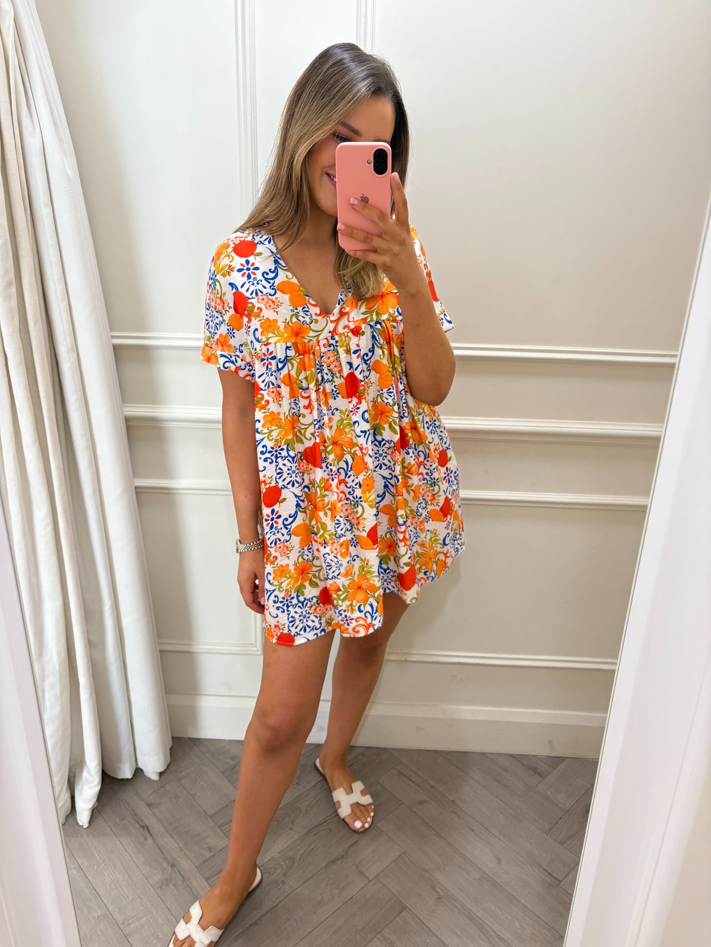 Leona Playsuit Orange