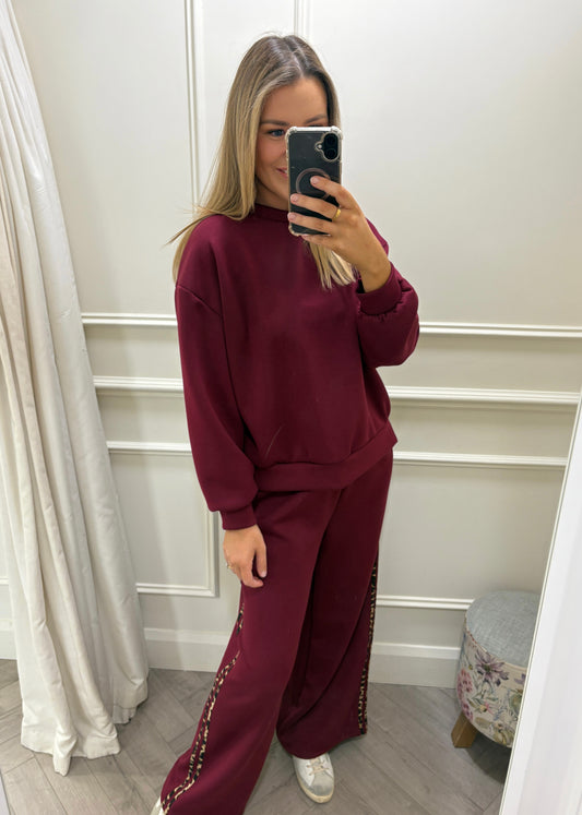 Frankie Two Piece Burgundy