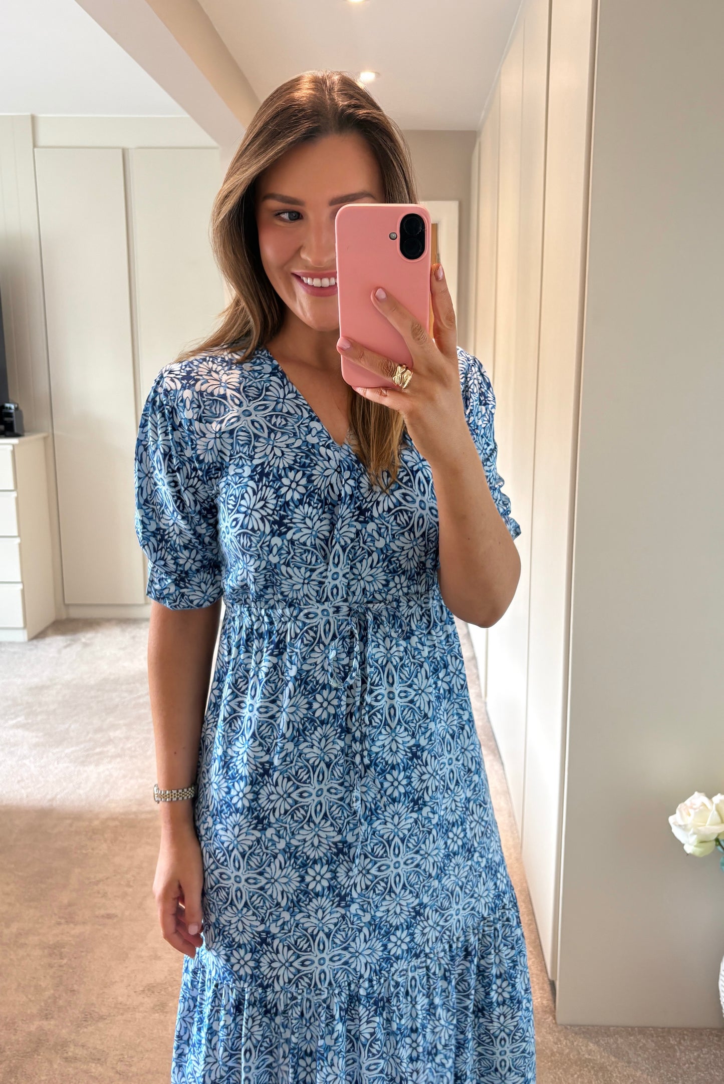 Brona Dress Blue