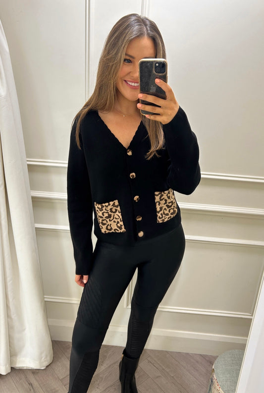 Lila Cardigan Black