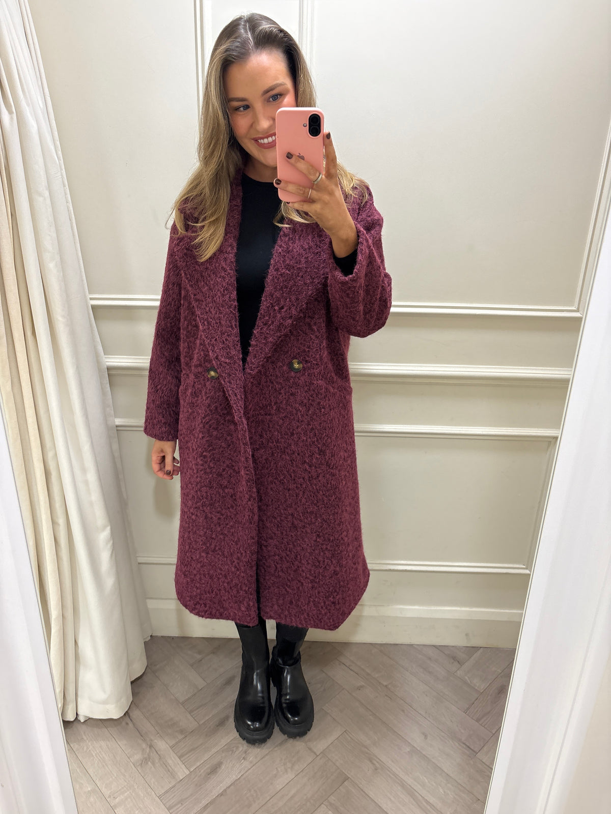 Skyler Coat Burgundy