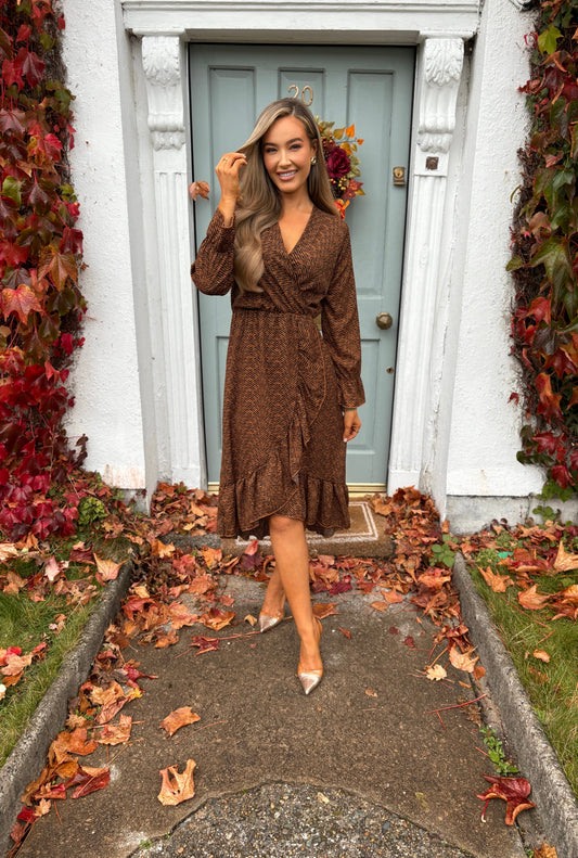 Zoey Dress Brown