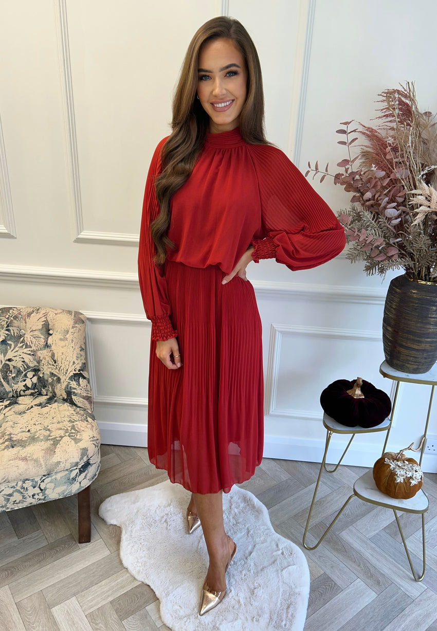 Valentina High Neck Rust