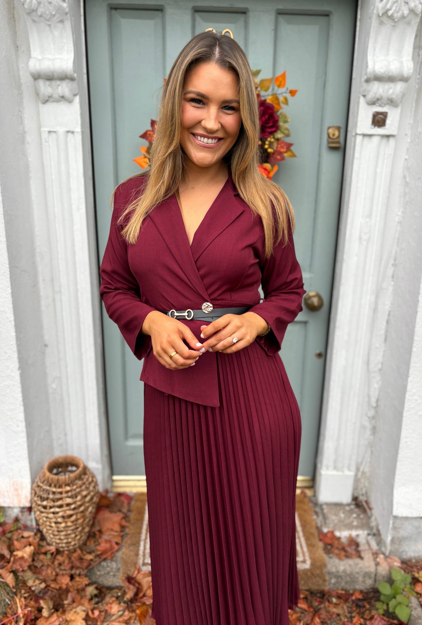 Dorian Dress Burgundy