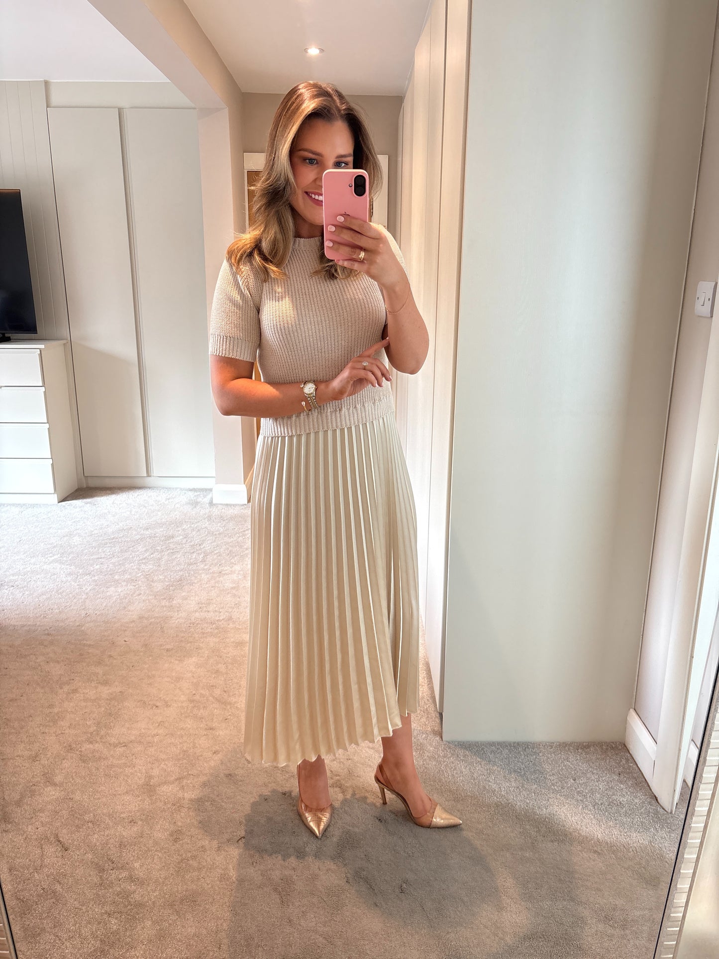 Lola Dress Beige