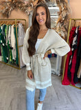 Nelly Belted Cardigan Beige