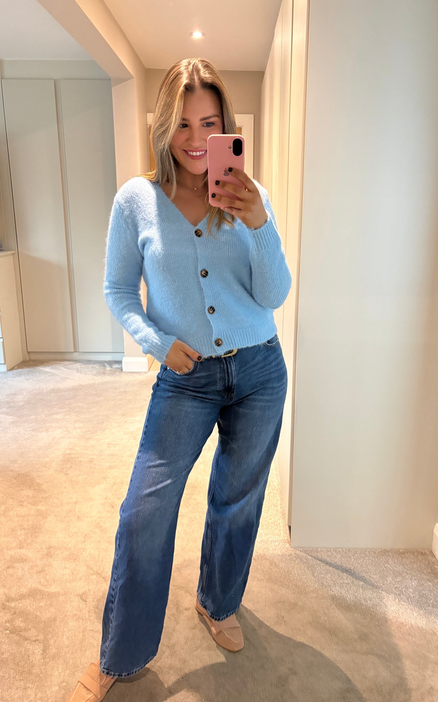 Jordan Knit, Scarf & Hat Blue