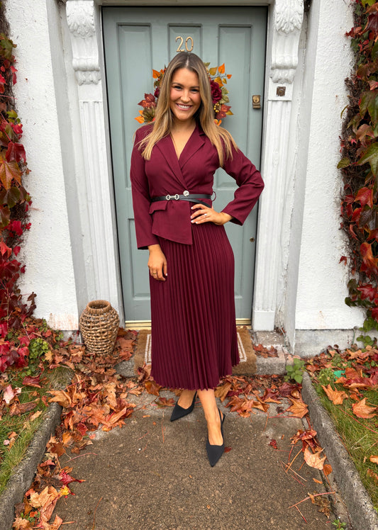 Dorian Dress Burgundy