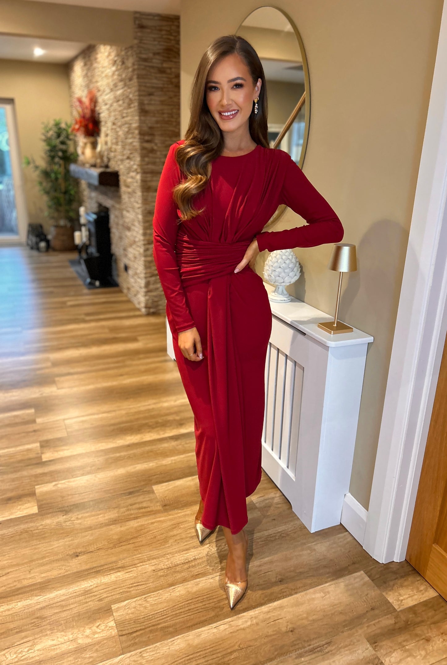 Maddie Dress Red