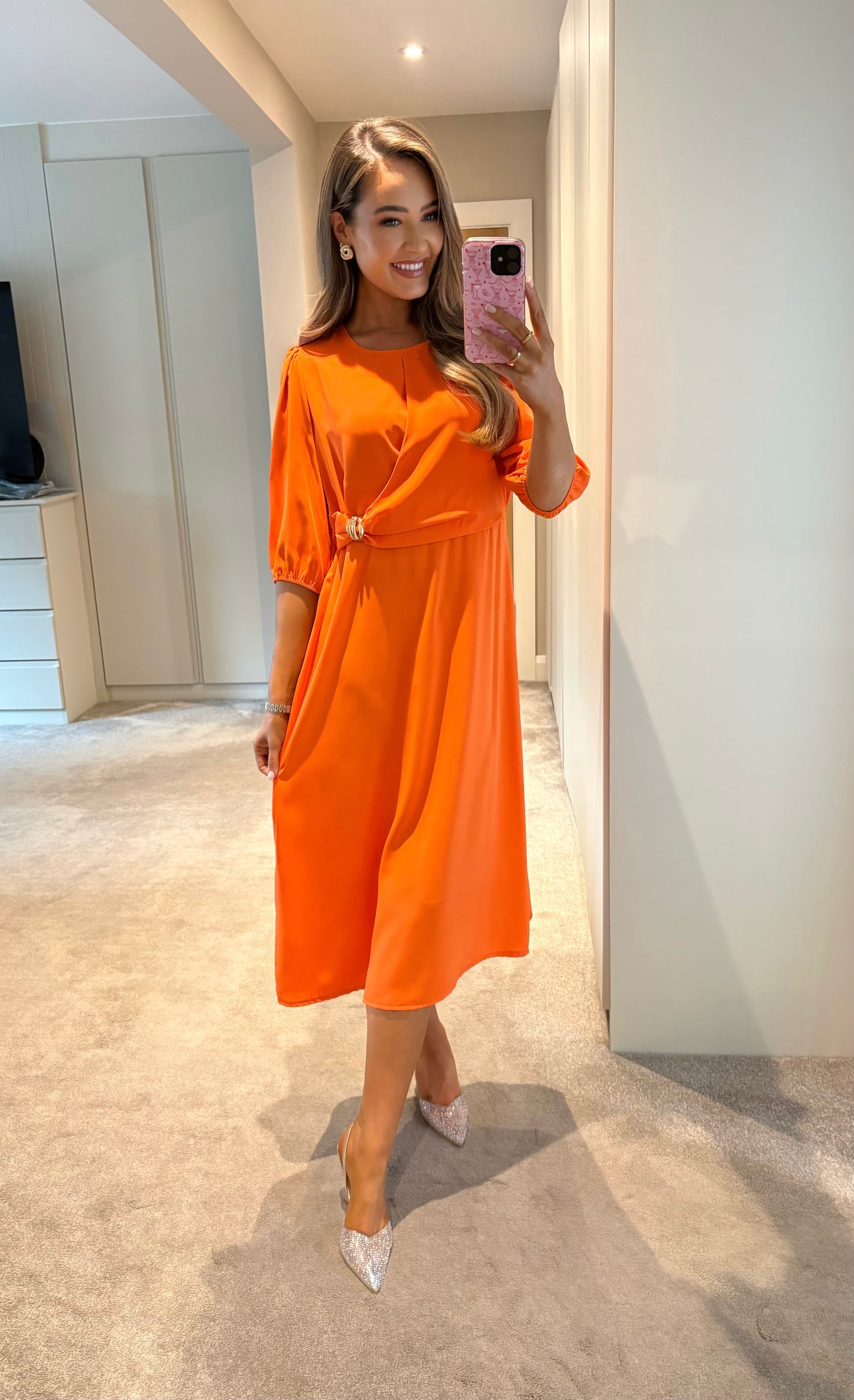 Cecilia Dress Orange