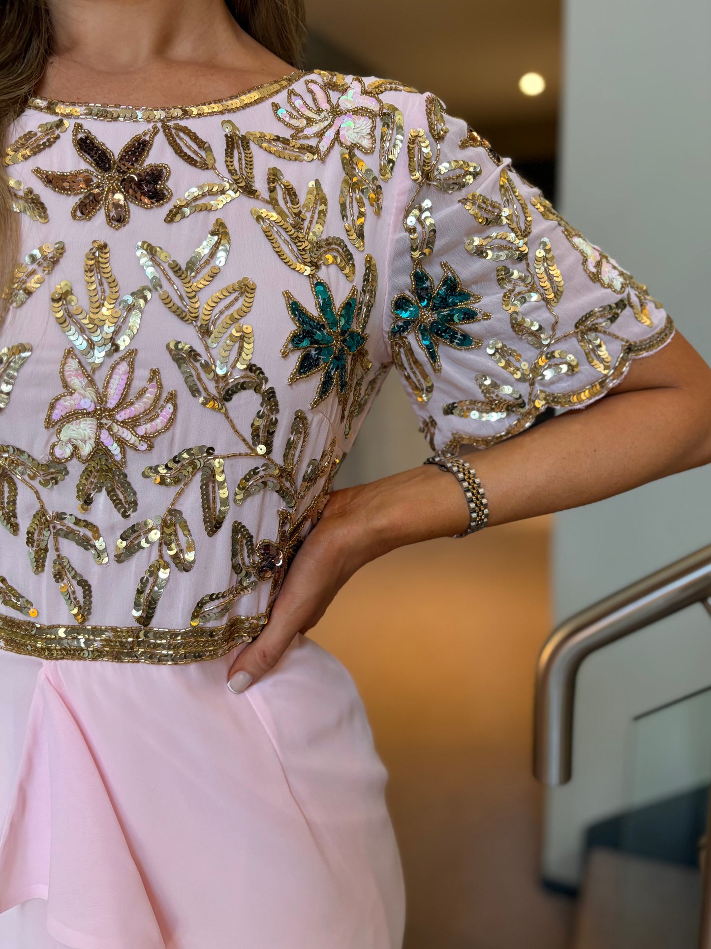 Craoi Embellished Dress Pink