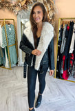 Clementine Fur Jacket Black
