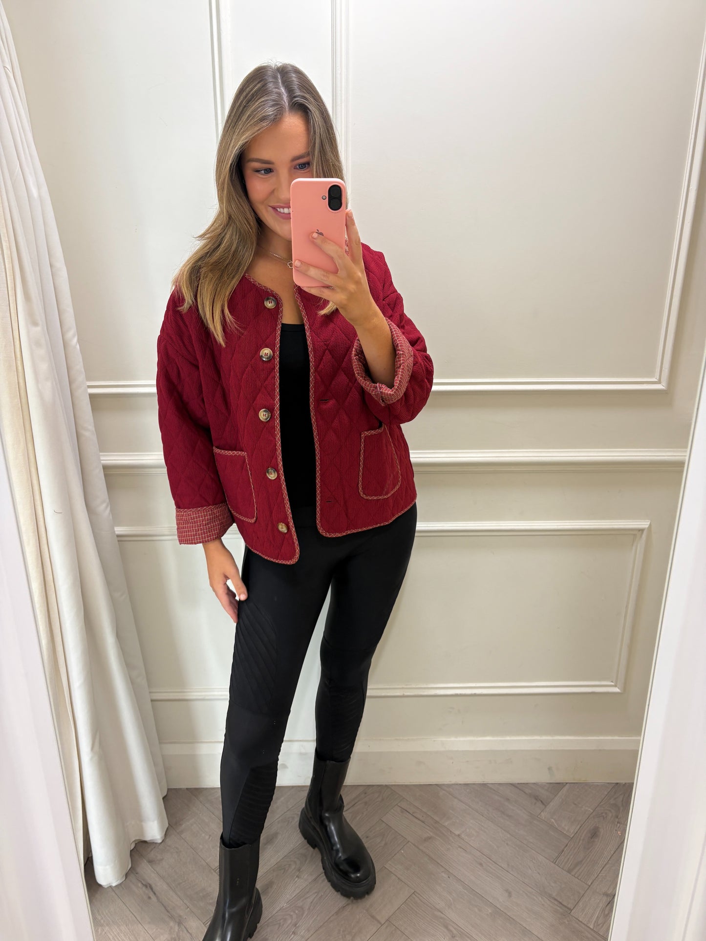 Tyla Shacket Burgundy