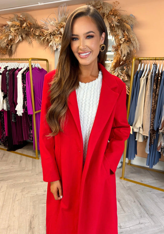 Connie Coat Red