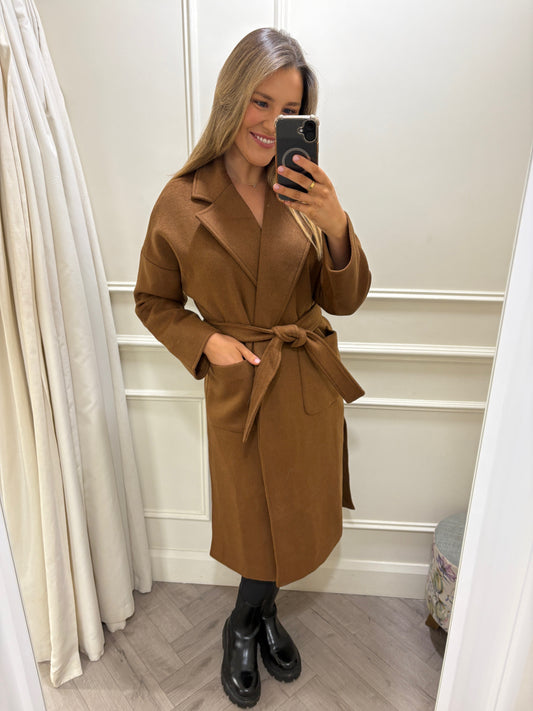 Alicia Long Coat Camel