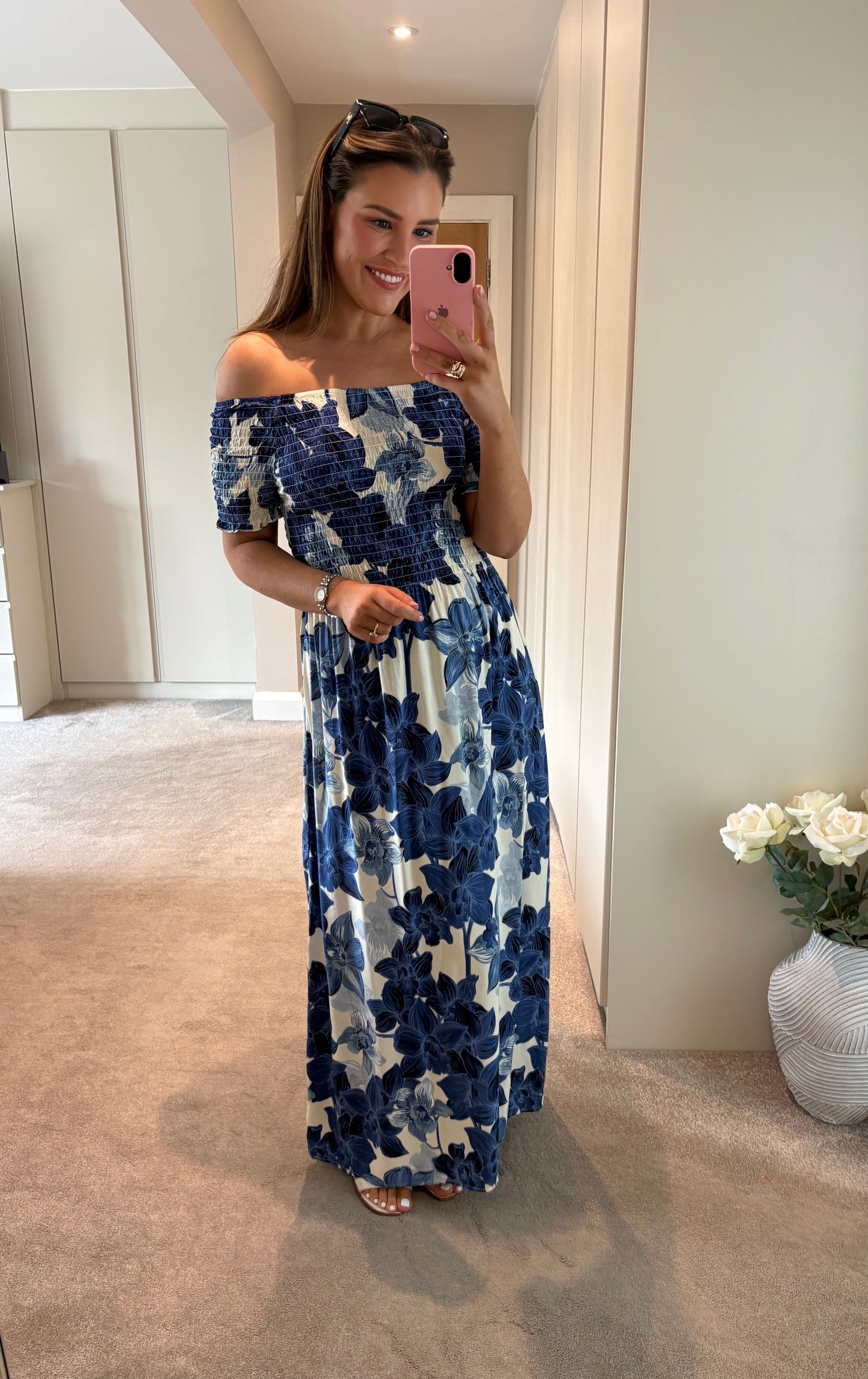 Loretta Dress Blue