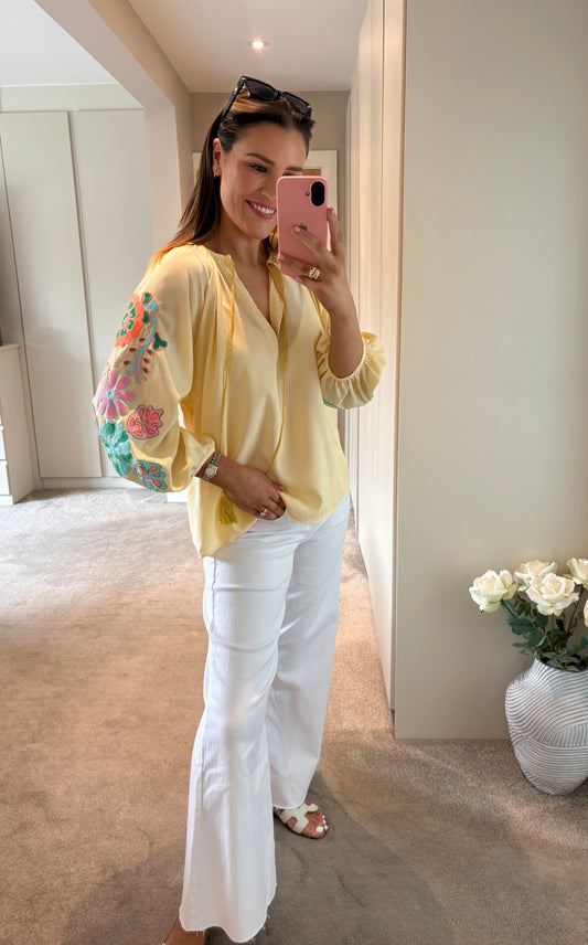 Sadie Top Yellow