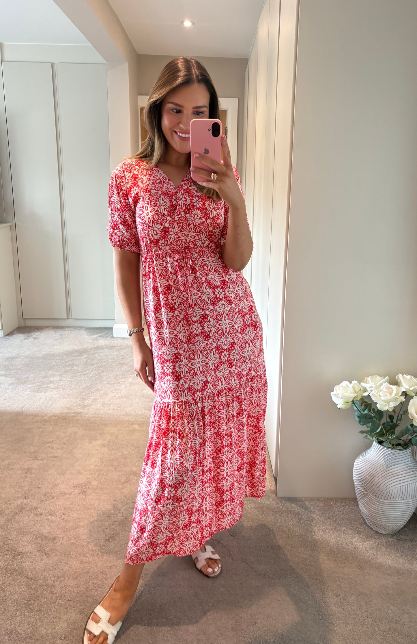 Brona Dress Red