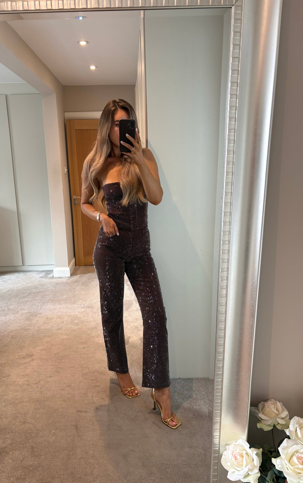 Sonny Embellished Jean Brown