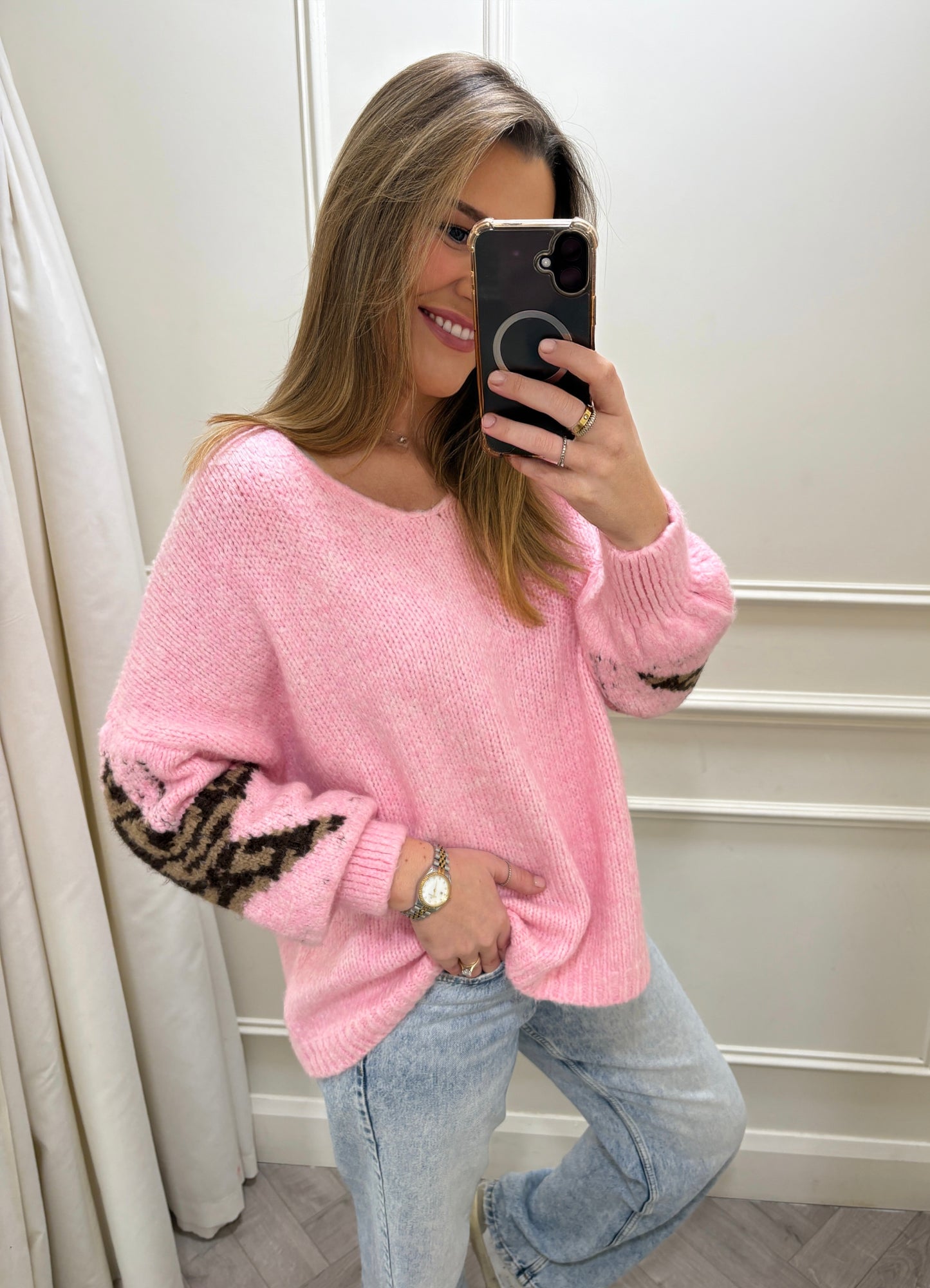 Naomi Star Knit Baby Pink