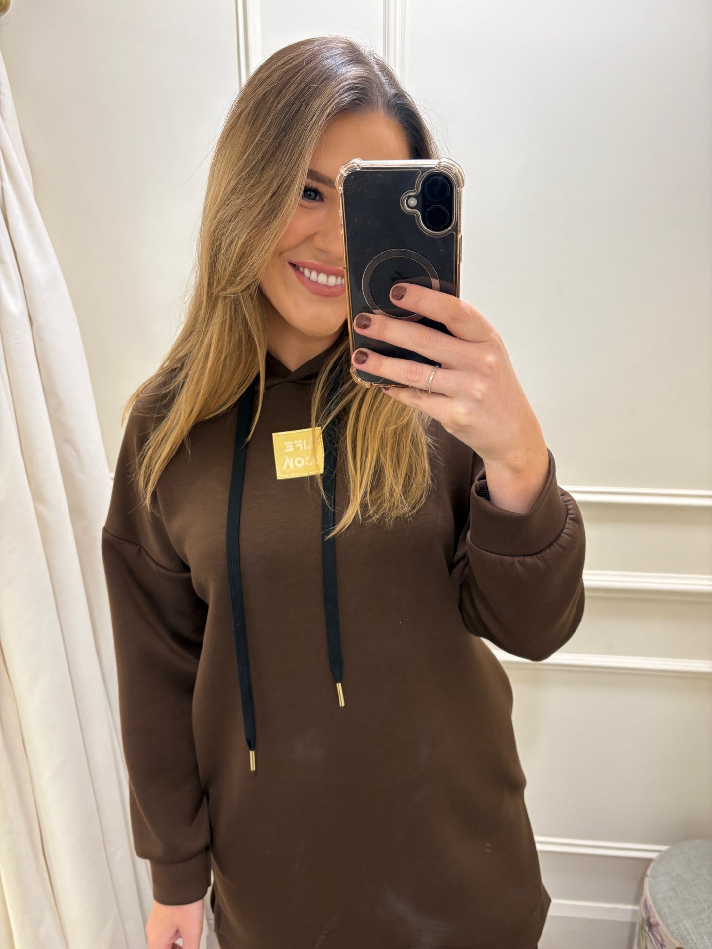 Kaci Jumper Dress Brown