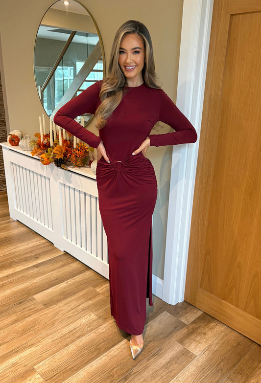 Bonnie Dress Burgundy