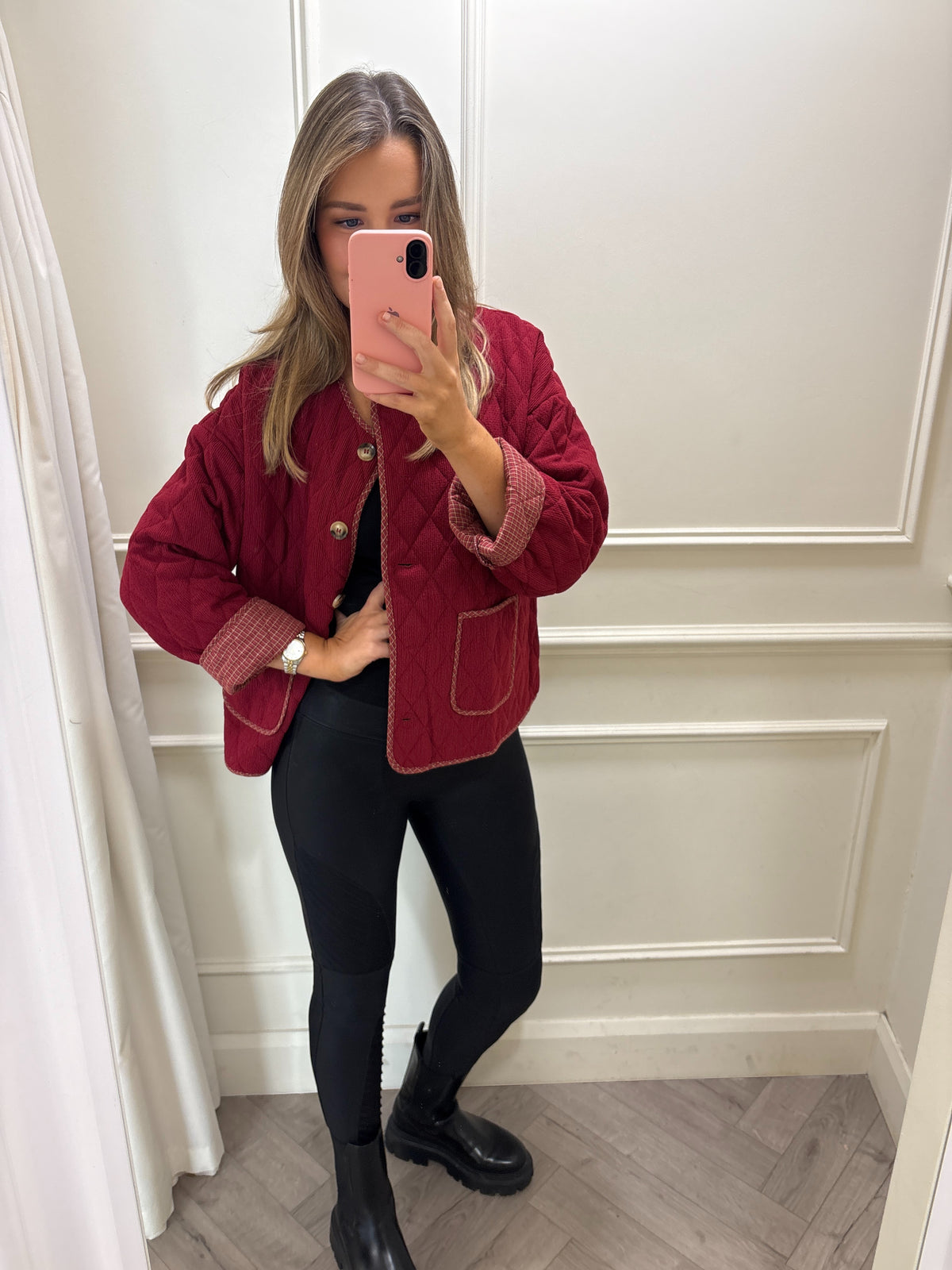 Tyla Shacket Burgundy