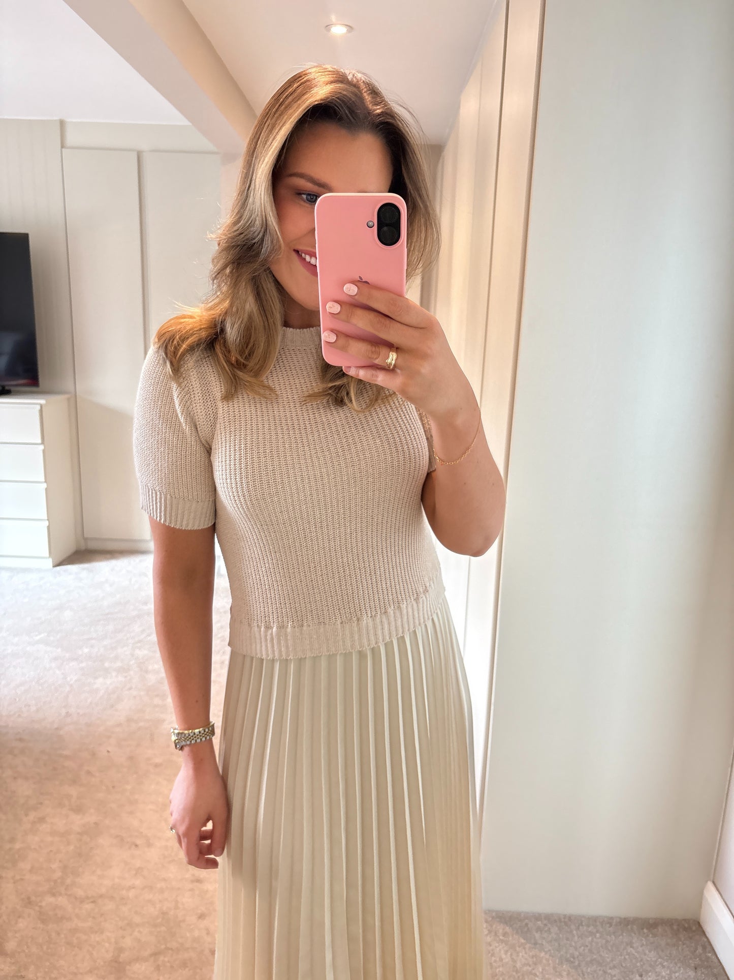 Lola Dress Beige