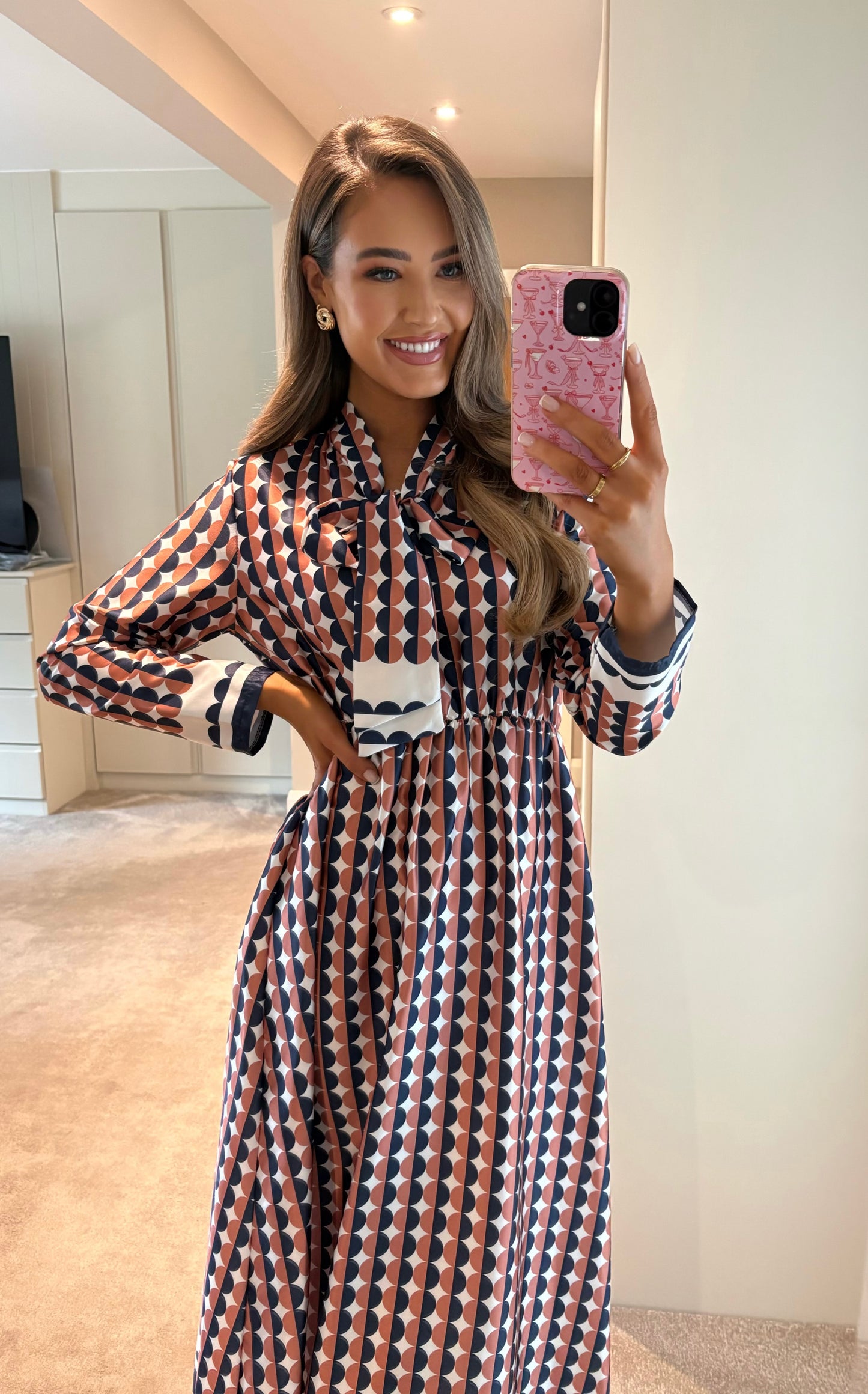 Amelia Dress Rust