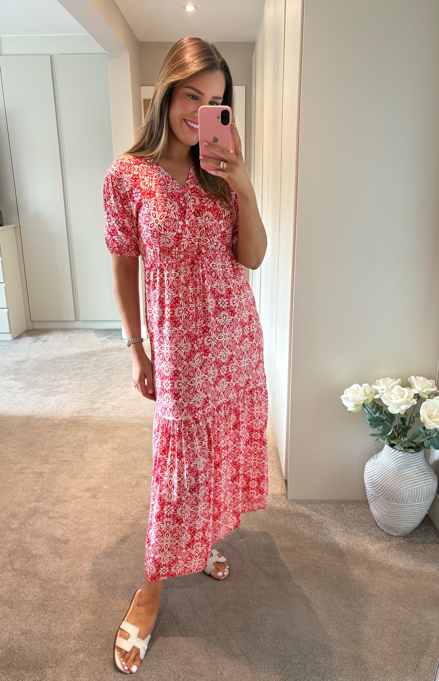 Brona Dress Red