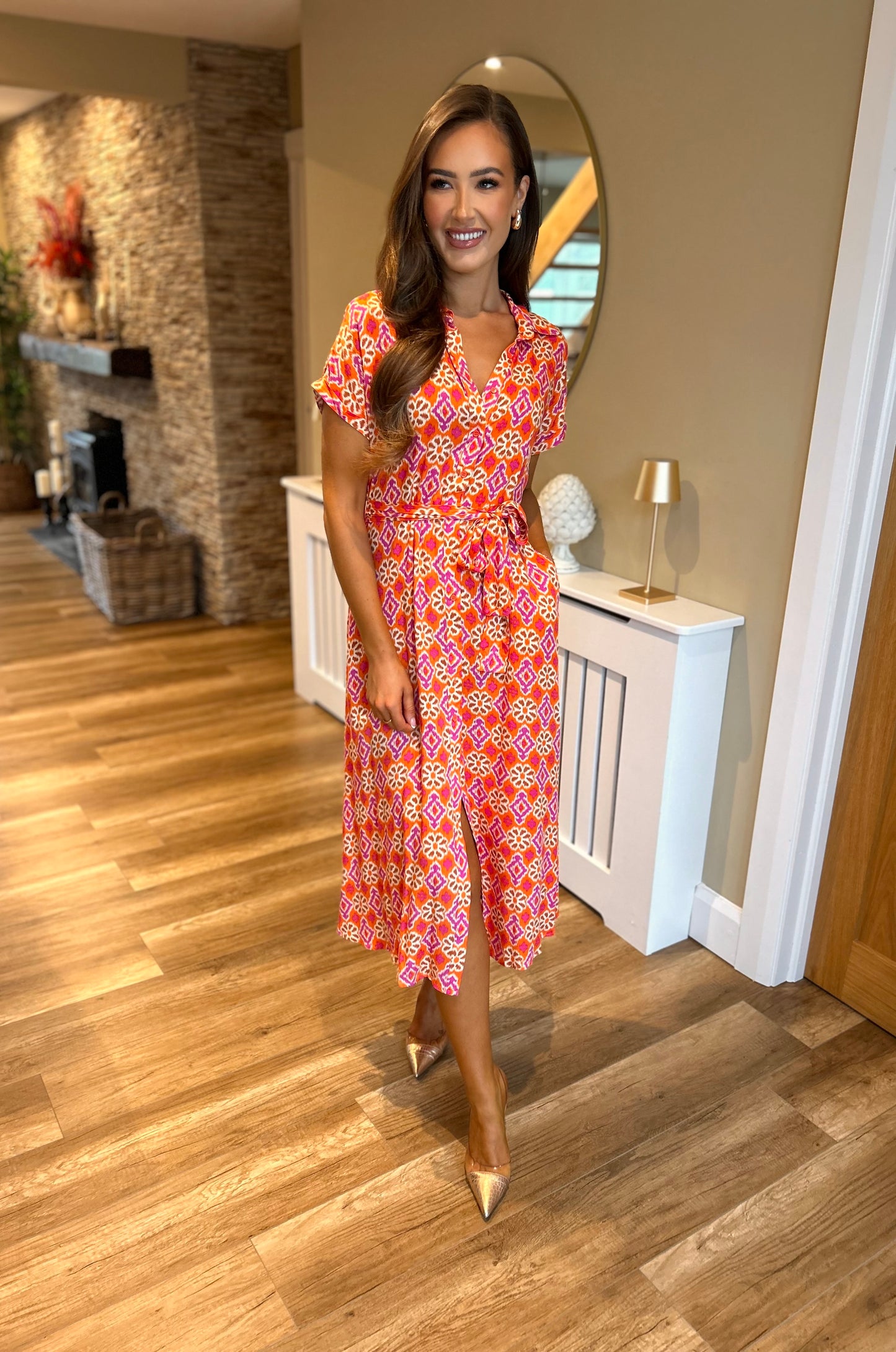 Dakota Dress Orange