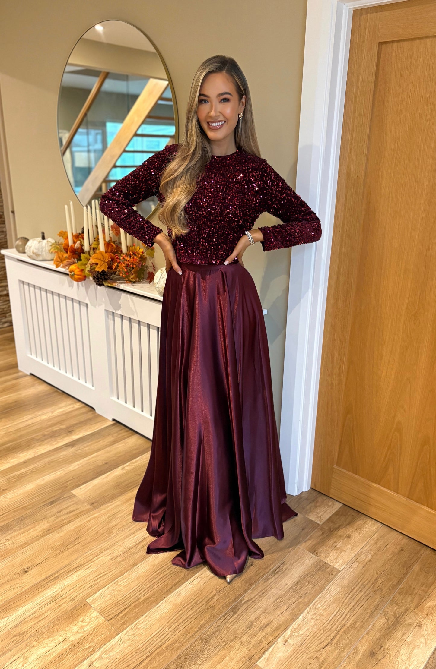 Tulia Skirt Burgundy