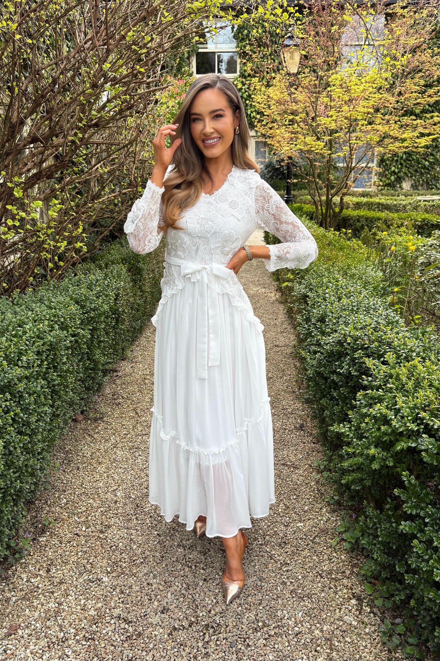Magnolia Dress White