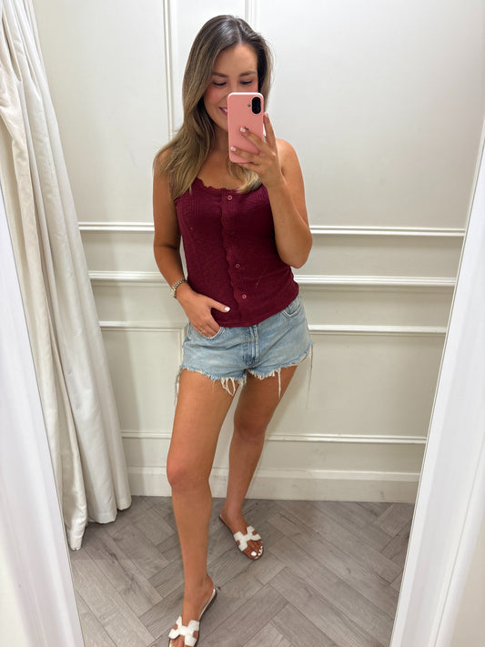 Courtney Top Burgundy