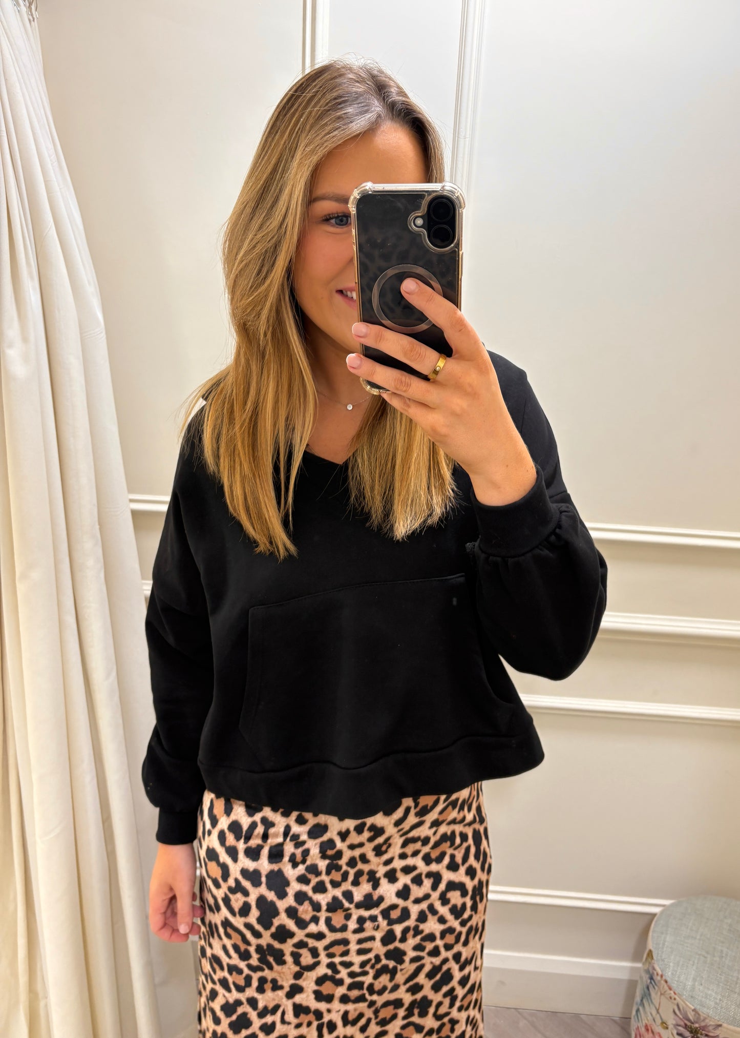 Lila Leopard Print Dress & Hoodie