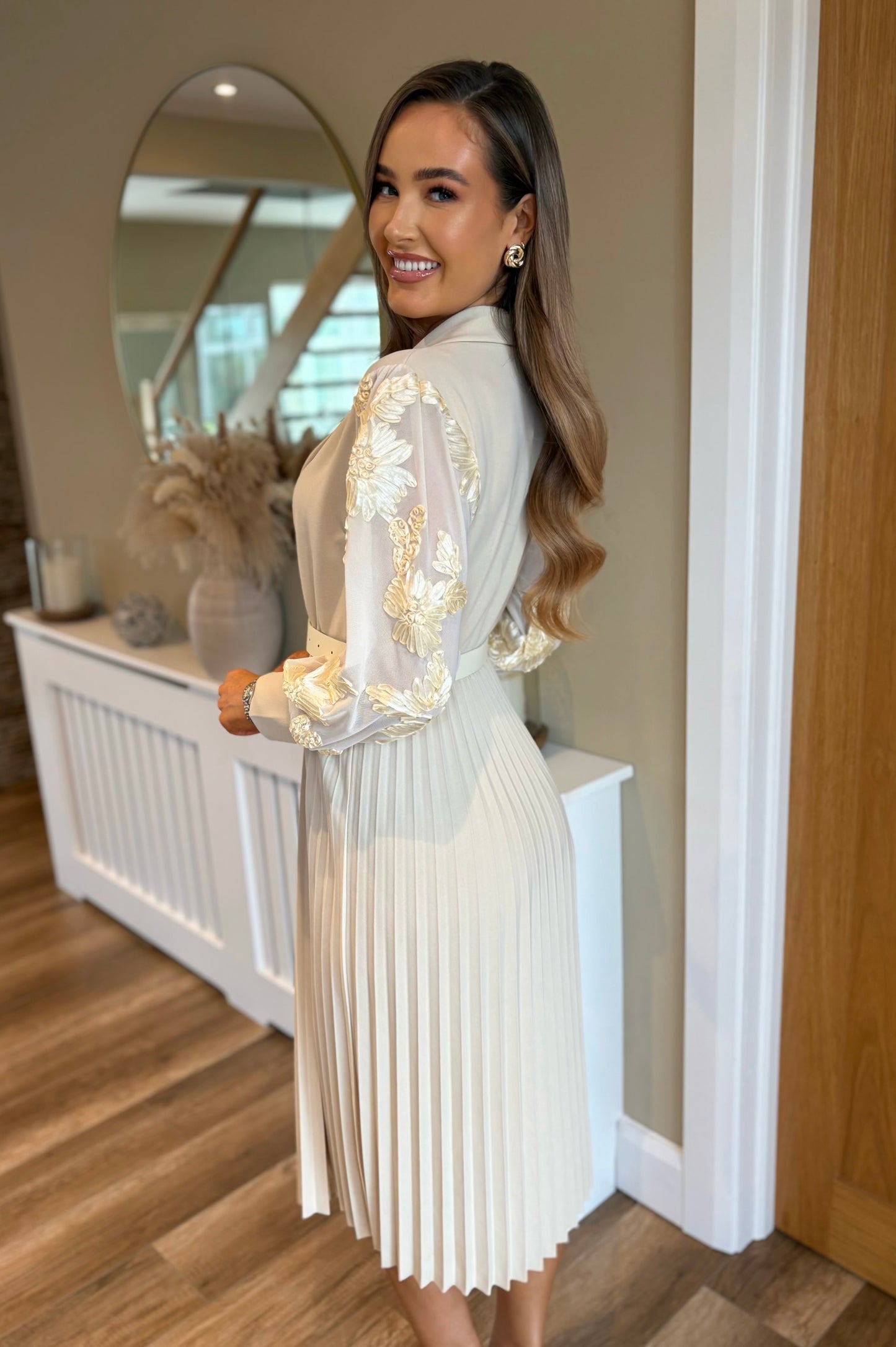 Rhea Dress Beige