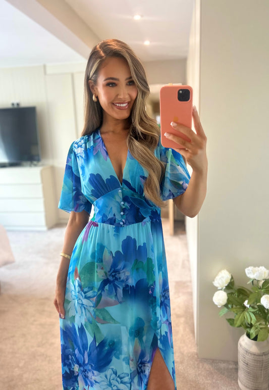 Talika Dress Blue