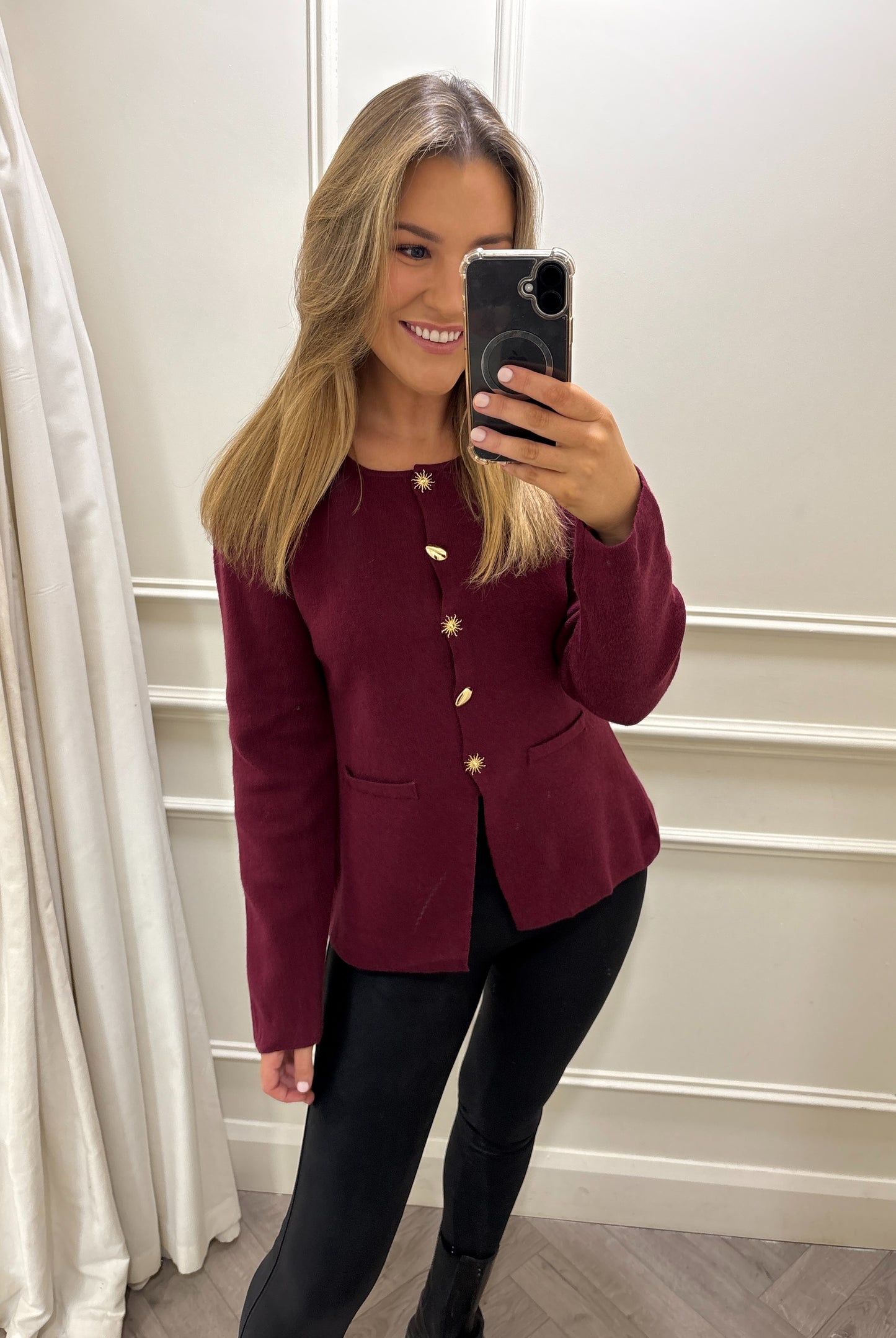 Isla Knit Burgundy