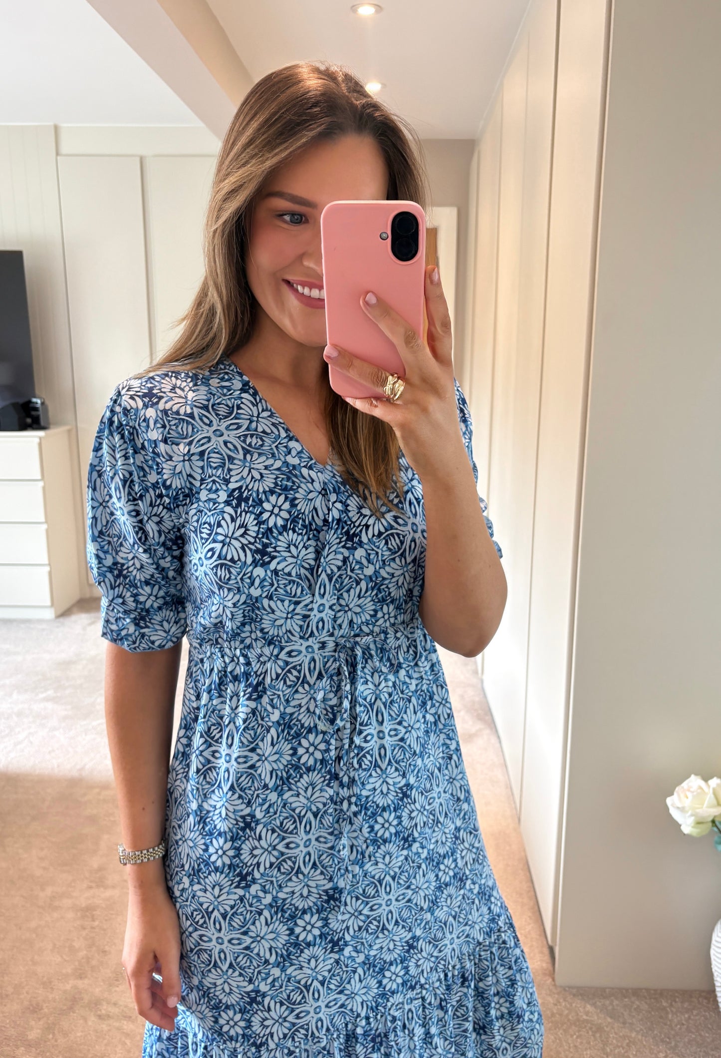 Brona Dress Blue