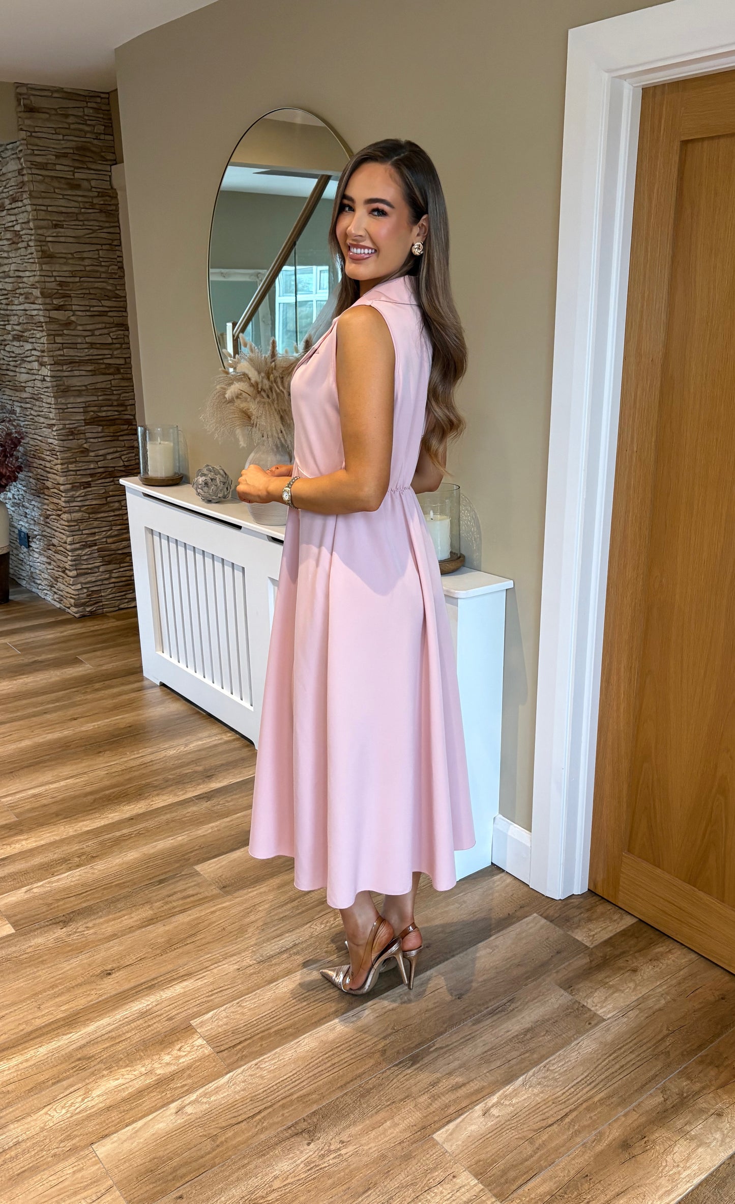 Daphne Dress Blush Pink