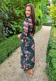 Florence Floral Dress Green