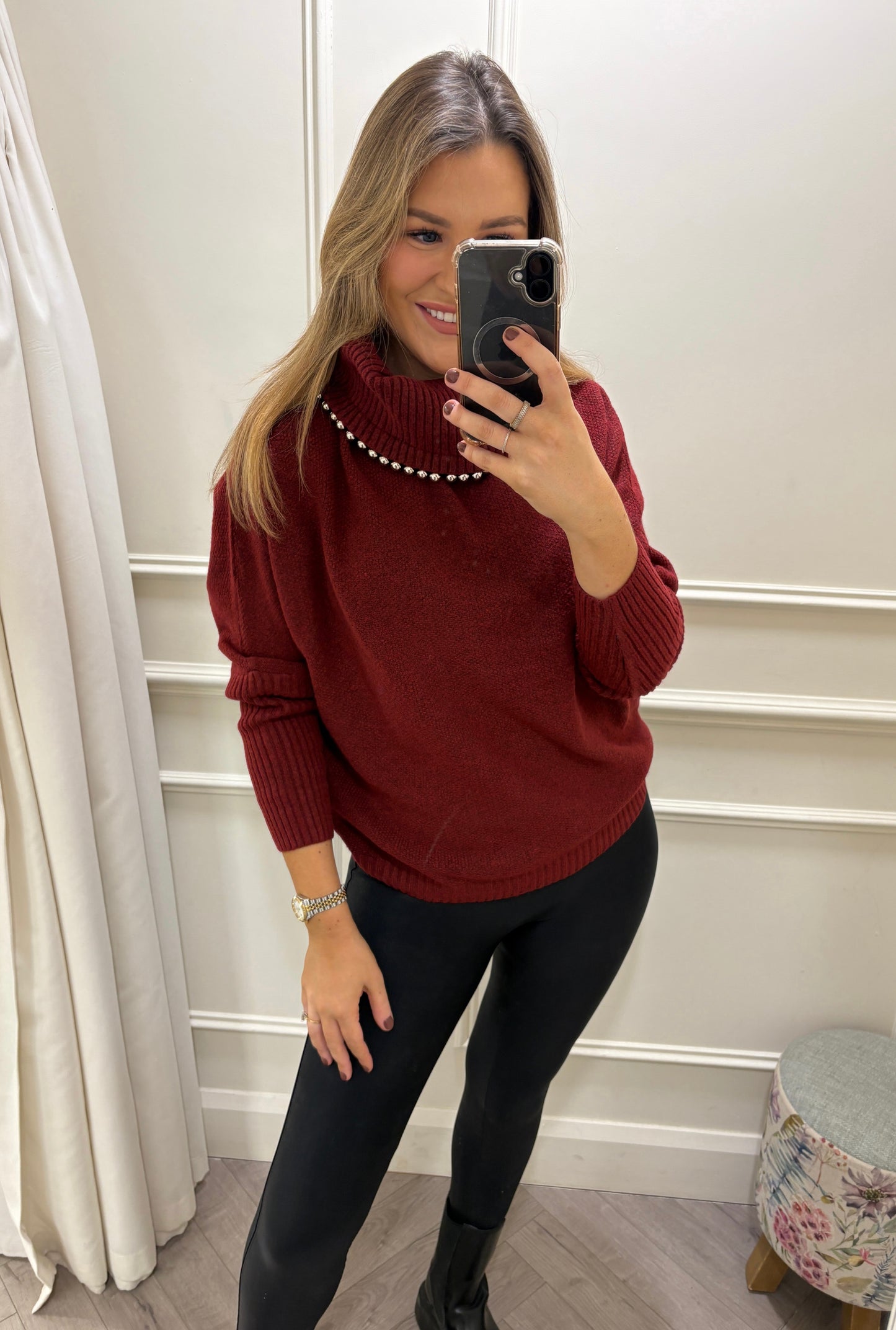 Annalise Knit Burgundy