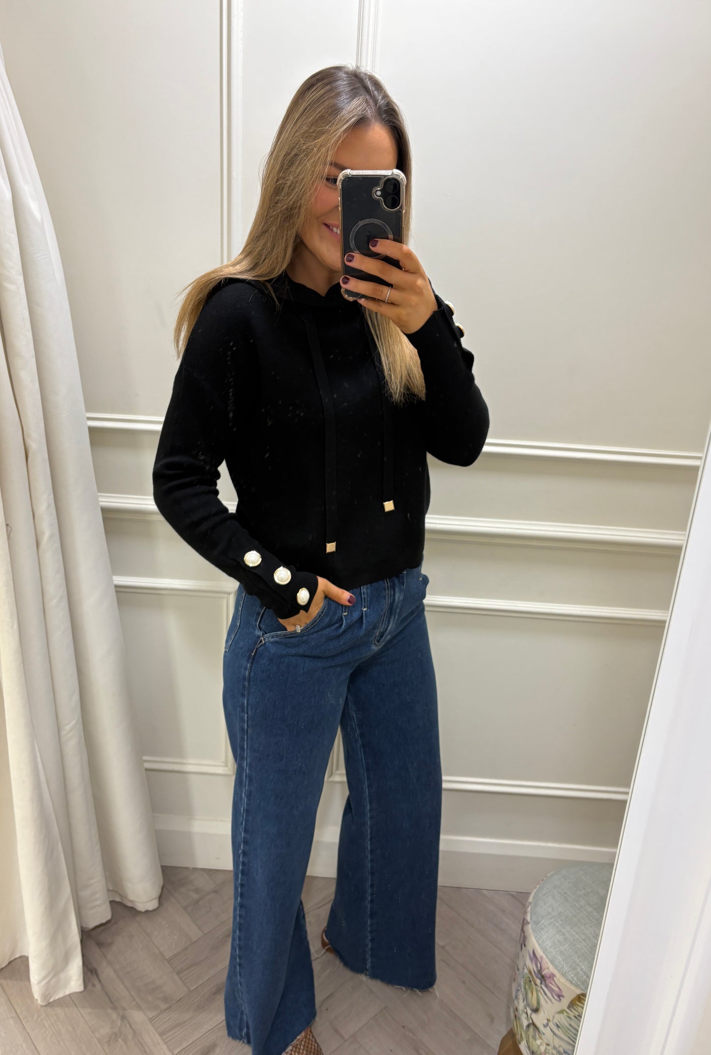 Ollie Soft Knit Jumper Black