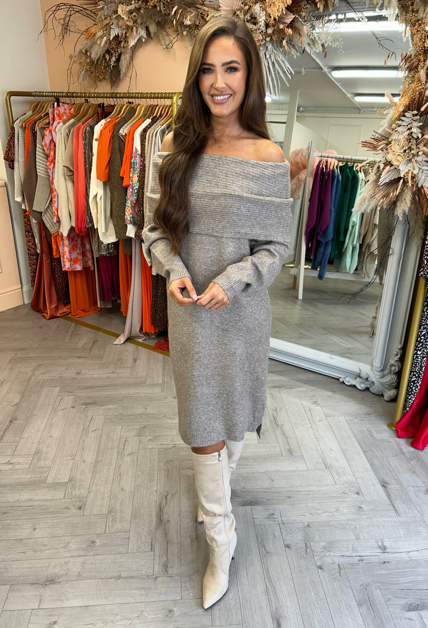 🎄Zita Off Shoulder Knit Sand 🎄