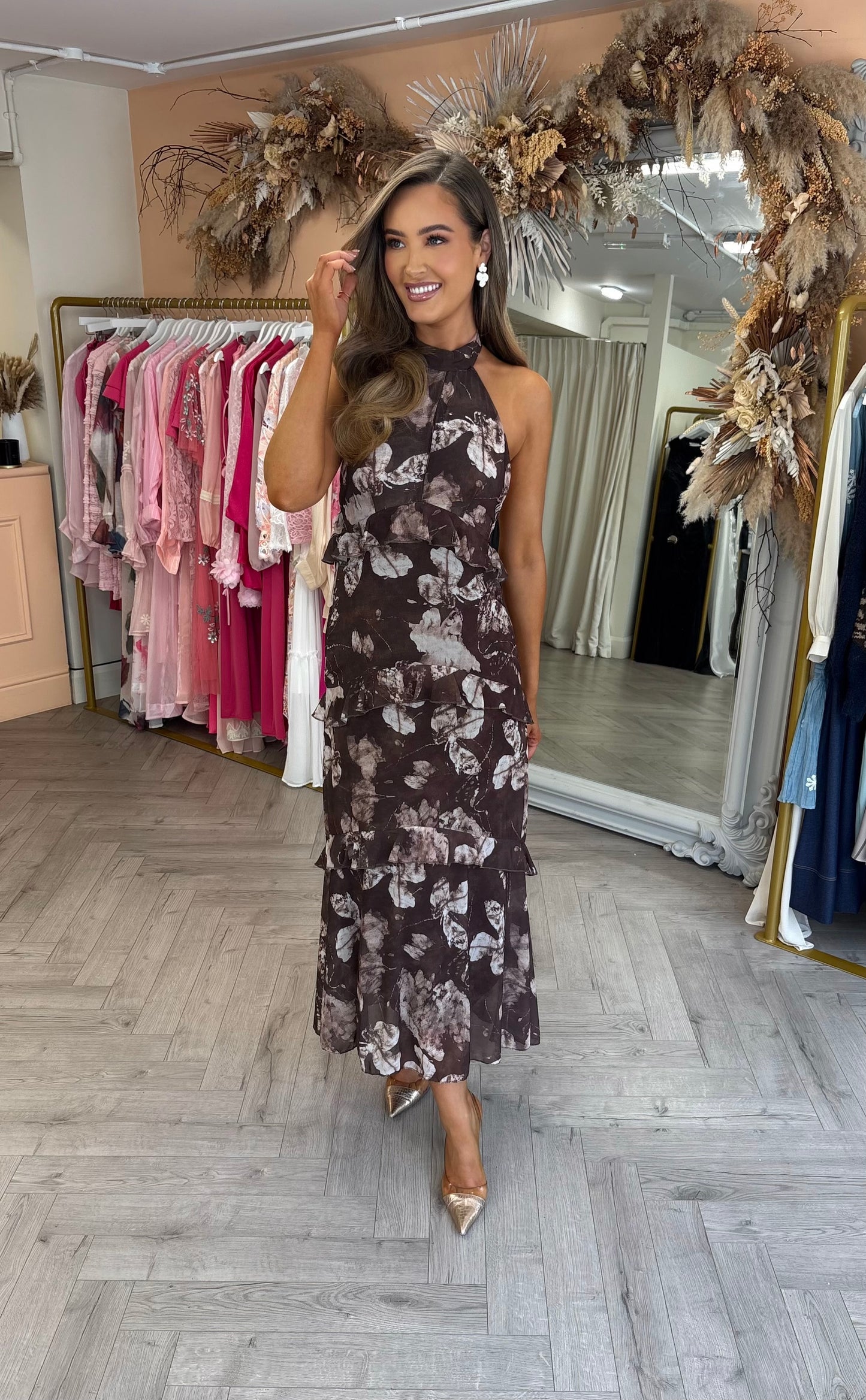 Harper Dress Brown