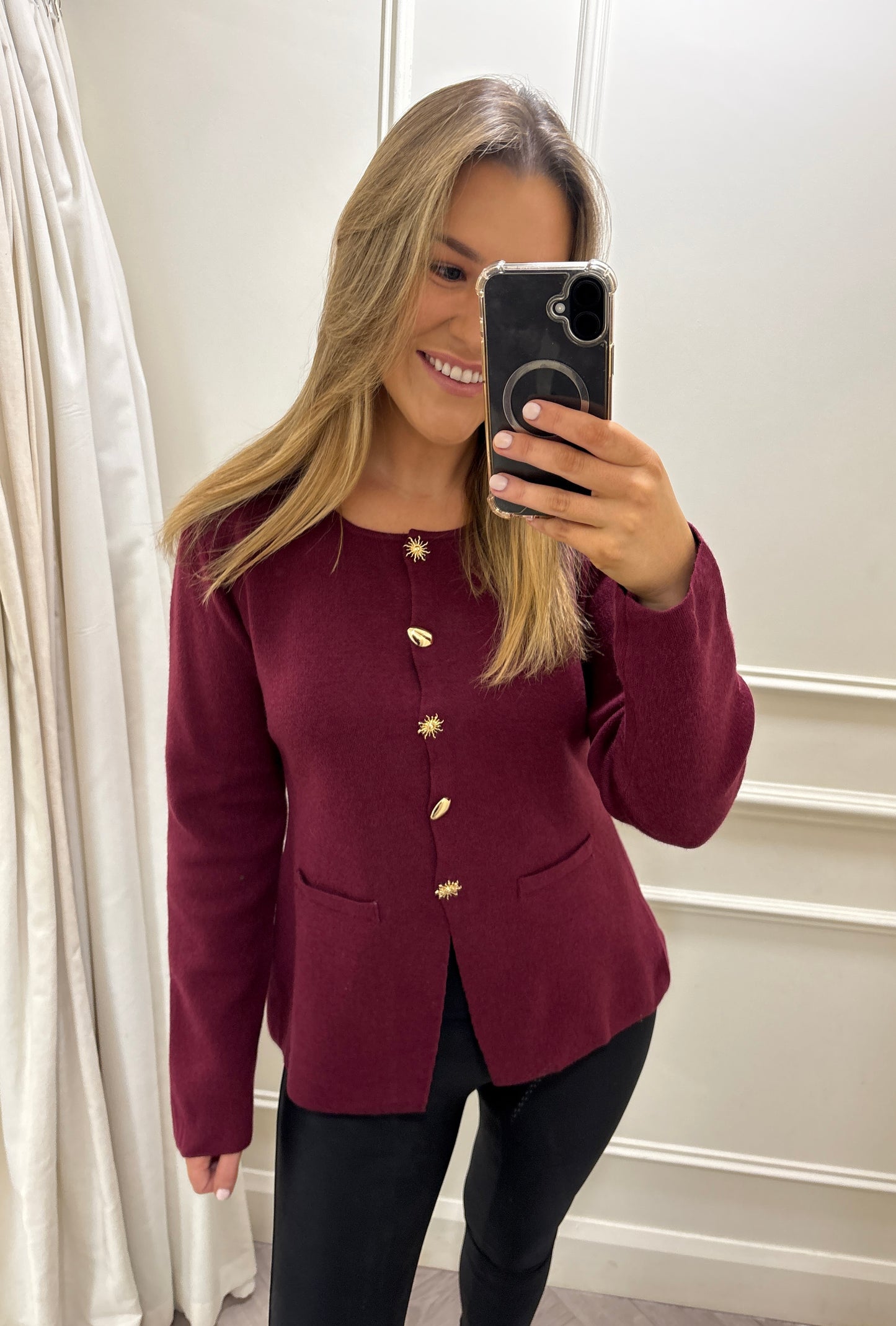 Isla Knit Burgundy