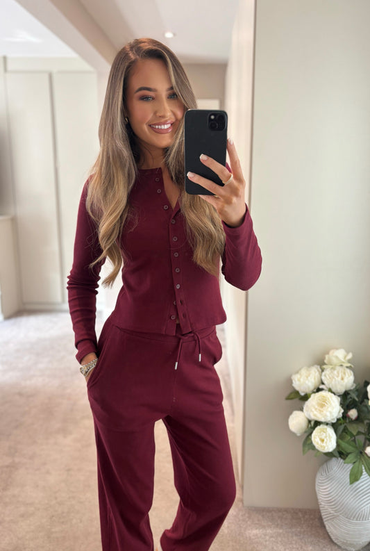 Sydney Two Piece Burgundy