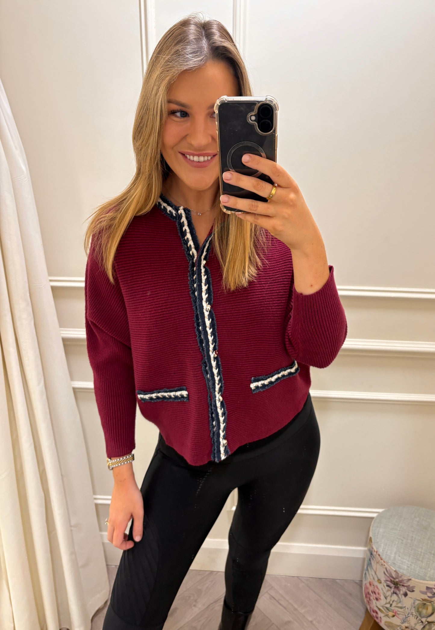 Lillia Knit Burgundy